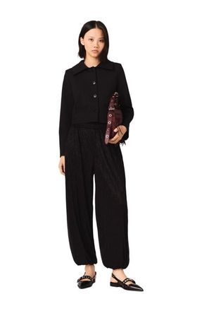 Maje Metallic harem trousers in Black at Nordstrom, Size 42 Eu