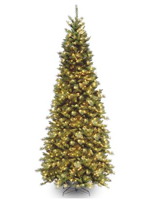 National Tree Company 9Ft Tiffany Fir Slim Tree With 700 Clear Lights