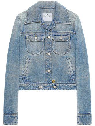 Courr&egrave;ges Medium Blue Denim Jacket