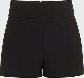 Alice & Olivia Donald High-Waist Shorts