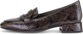 Gabor Krokolak Pomp - Dames - Loafers - Bruin - 40 EU - Leer - Schoenen