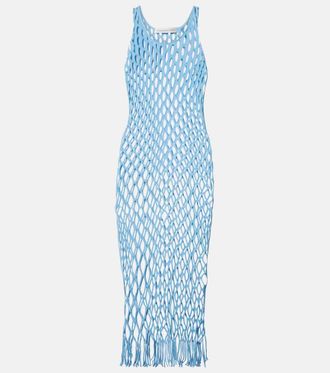 CHRISTOPHER ESBER Knitted mesh beach dress