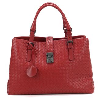 Bottega Veneta Red Color Leather Tote Bag (Pre-Owned)