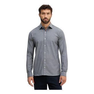 Mos Mosh Marco Shirt - Heren - Casual Overhemden - Grijs - S - Katoen - Overhemden