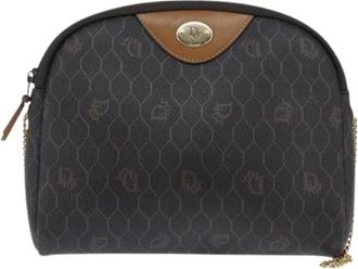 Dior Pre-owned Cross Body Bags, female, Black, Size: ONE SIZE Pre-owned Vintage Honeycomb chain