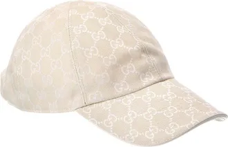 Gucci Gg Canvas Leather-Trim Baseball Cap