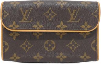 Louis Vuitton Monogram Marron Coated Canvas Fanny Pack Pochette (Pre-Owned)