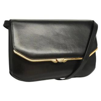 Bally Tweedehands leren schoudertassen - Dames - Pre-owned - Zwart - Maat: ONE Size Leer