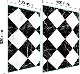 OEM Placa Protectora De Vidrio Para Estufa 70x52 Mosaico