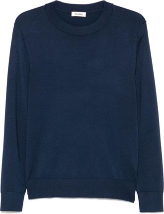 Sandro fine-knit sweater - Blue