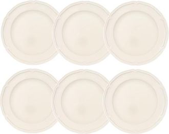 Villeroy & Boch Manoir Dinner Plate Set of 6 in White at Nordstrom