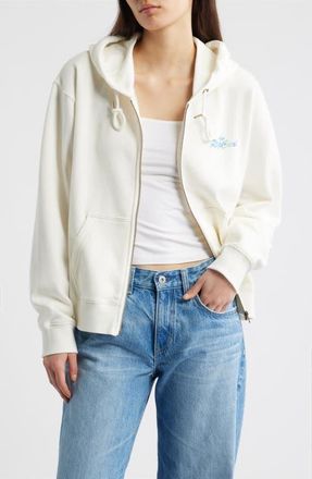 Rip Curl Lay Day Relaxed Cotton Blend Hoodie in Bone at Nordstrom, Size Xx-Large