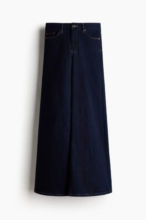 H&M Wide High Jeans in Dark Blue at Nordstrom, Size 10