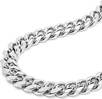 Nialaya Chunky Cuban Chain Choker in Silver at Nordstrom