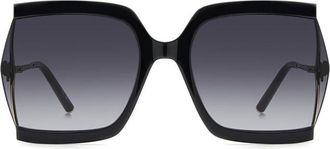 Carolina Herrera HER 0216/G/S Asian Fit 2M2/9O Womens Sunglasses Black Size 61