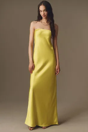Norma Kamali Bias Strapless Gown