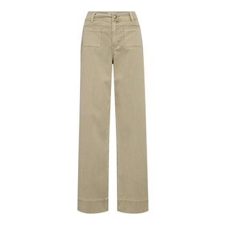 Mos Mosh Wide Trousers - female - MOS MOSH - Wide Jeans - Beige - W28 - Jeans