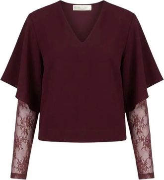Am&eacute;lie & Am&eacute;lie Calcutta Top - Dames - Blouses - Paars - S/M - Overhemden