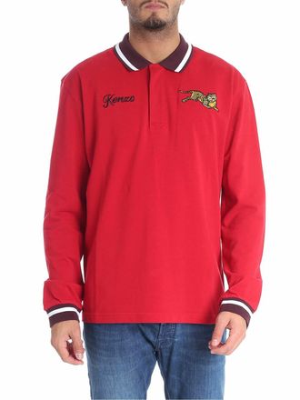 Kenzo Jumping Tiger red polo