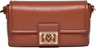 Love Moschino Brown Polyurethane Classic Shoulder Bag