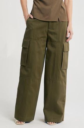 A.L.C. Hudson Wide Leg Cargo Pants in Olive Green at Nordstrom Rack, Size 4
