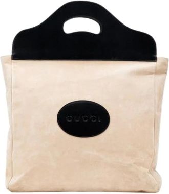 Gucci Pre-owned Handbags, female, Brown, Size: ONE SIZE Pre-owned Suede totes