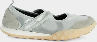 Jil Sander Moon Satin and Suede Sneaker Ballerina Flats