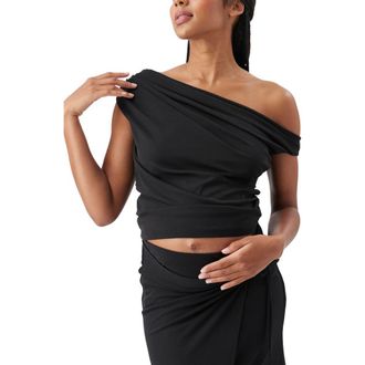 Ripe Rhi Off Shoulder Top in Black at Nordstrom, Size X-Large
