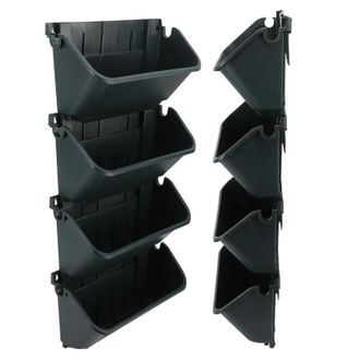 OEM Juego De 4 Macetas Verticales De Pared, Fabricadas En Pl&aacute;stico Transpirable, Que Ahorran Espacio, Ideales Para El Porche O El Jard&iacute;n