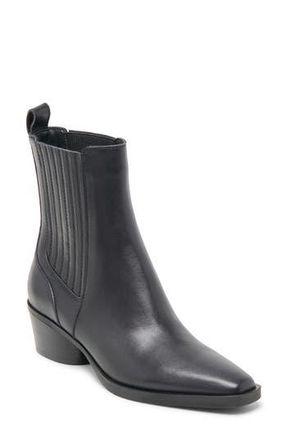 Dolce Vita Faint H2O Waterproof Chelsea Boot in Black Leather H2O at Nordstrom Rack, Size 9.5