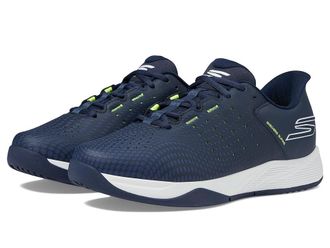 Skechers Skechers Pickleball Slip-ins Relaxed Fit: Viper Court Reload Mens Shoes Navy/Yellow : 10.5 D - Medium, Synthetic