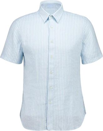 120% Lino Hombre, Camisas, Azul, Talla: XL