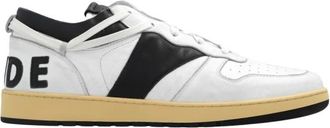 Rhude Vintage Leren Sneakers met Veters - Heren - Sneakers - Wit - 41 EU - Leer - Schoenen