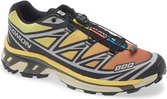 Salomon XT-6 Sneaker in Black/Grape Leaf/Beach Ball at Nordstrom, Size 11.5