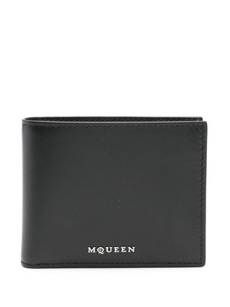 Alexander McQueen Leather Logo Wallet - men - Calf Leather - One Size - Black