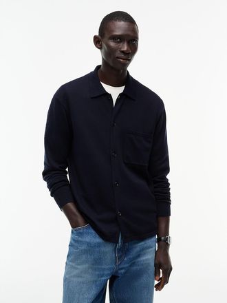 Tommy Hilfiger Mens Classic Shirt Cardigan - Navy Blue - XL