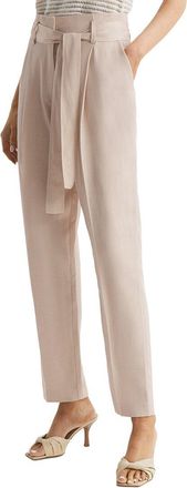 Reiss Mylie Linen-Blend Taper Trouser