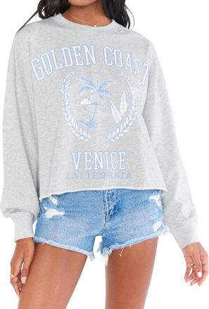 Show me your Mumu Snooze Sweatshirt In Golden Coast Graphic