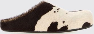 Marni Mules in cavallino con stampa animalier e tacco basso