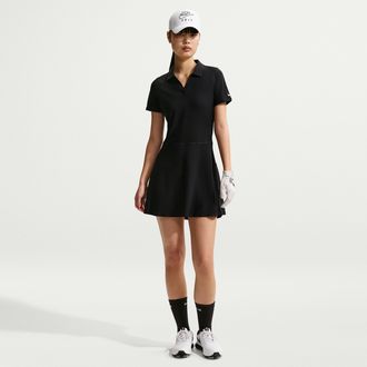 Nike Womens Victory Dri-FIT Golf Polo Dress in Black | IB0220-010