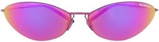 Balenciaga 68mm Cat Eye Sunglasses in Pink Pink Violet at Nordstrom Rack