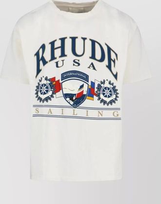 Rhude cotton graphic short-sleeve t-shirt