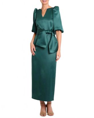 Camilyn Beth Ginny Shift Gown In Hunter