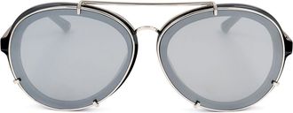 Linda Farrow PHILLIP LIM PL170 C4 Womens Sunglasses Silver Size 53