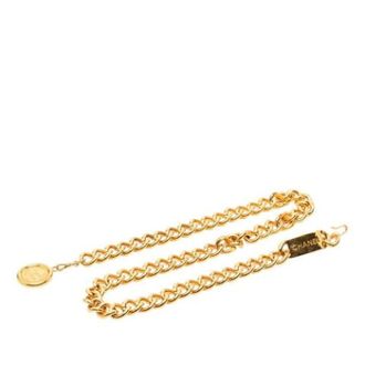 Chanel Pre-owned Vintage Chain Belt - female - Chanel Vintage - Vintage Belts - Yellow - ONE SIZE - Pre-owned