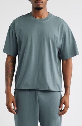 Elwood Core Oversize Crop Cotton T-Shirt in Vintage Slate at Nordstrom Rack, Size Xx-Large