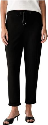 Joseph Ribkoff Joggingbroek met instap - Dames - Sweatpants - Zwart - S - Polyester - Broeken