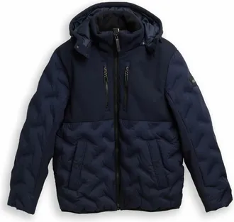 Tom Tailor Hybride jas - Heren - Jassen - Blauw - Maat: 2XL Zijde