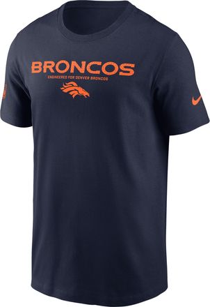 Nike Denver Broncos Sideline Team Issue Nike Mens Dri-FIT NFL T-Shirt in Blue | 02ET41S8W-AR5