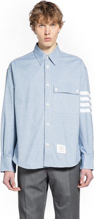 Thom Browne 4-Bar Flannel Shirt